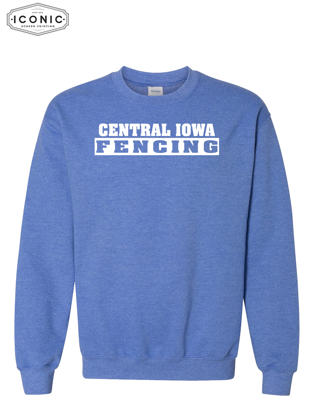 Central Iowa Fencing Sweat Shirt Full Front Print