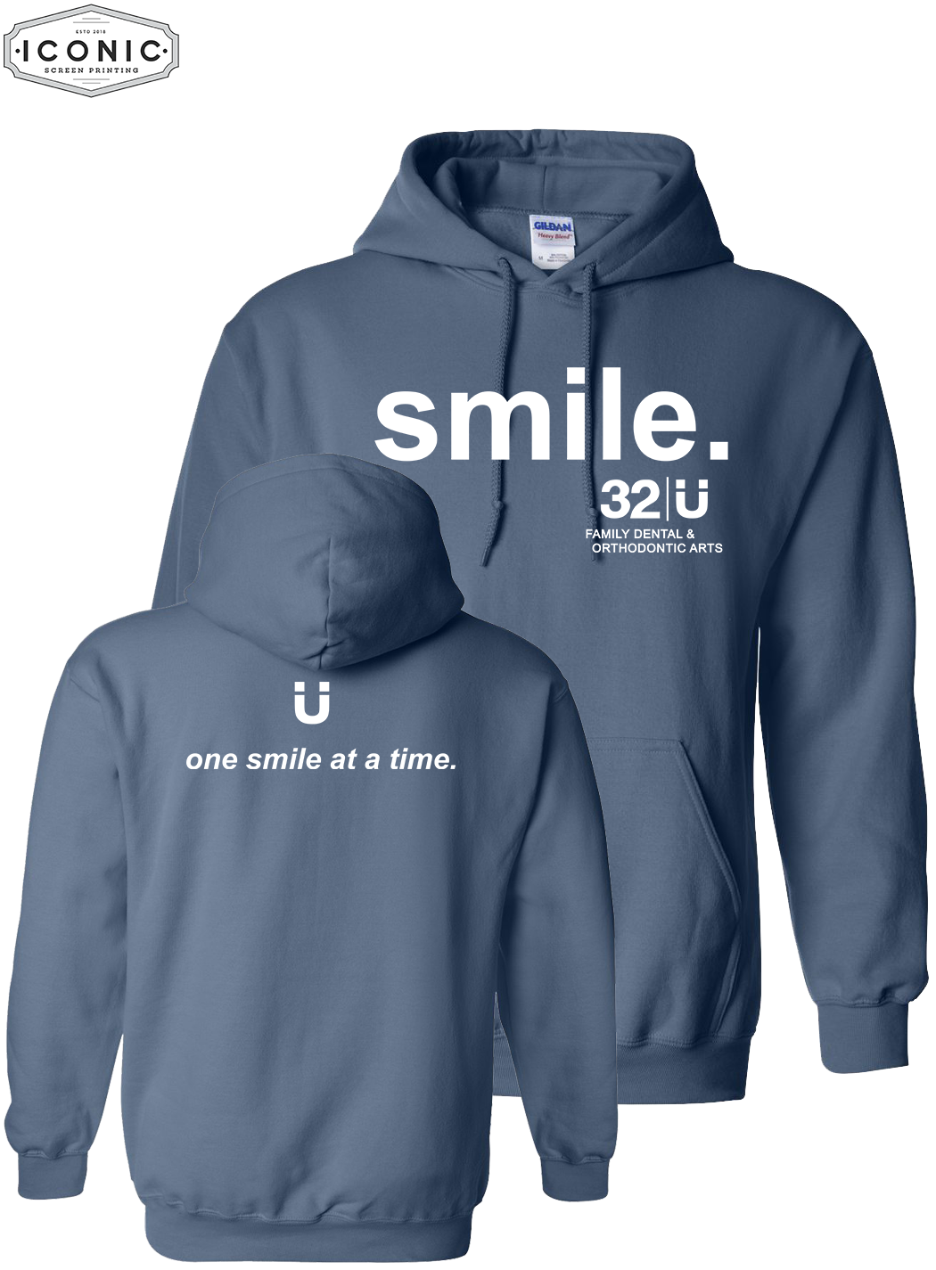 SMILE - D1 - Heavy Blend Hooded Sweatshirt