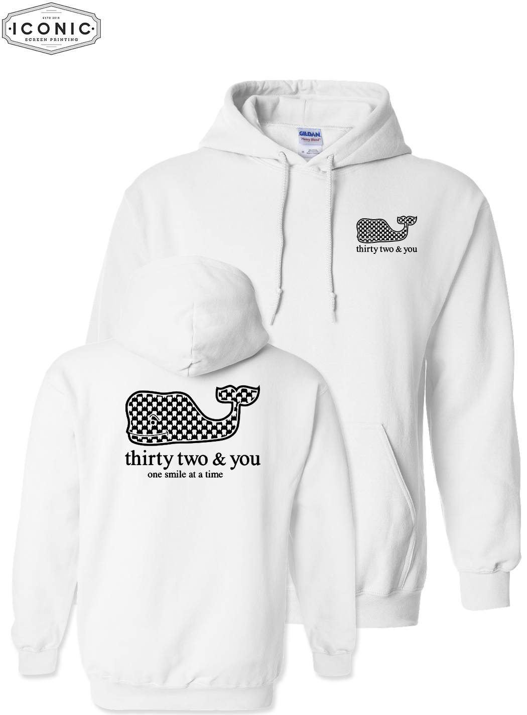 Whale 32 & U - D3 - Heavy Blend Hooded Sweatshirt