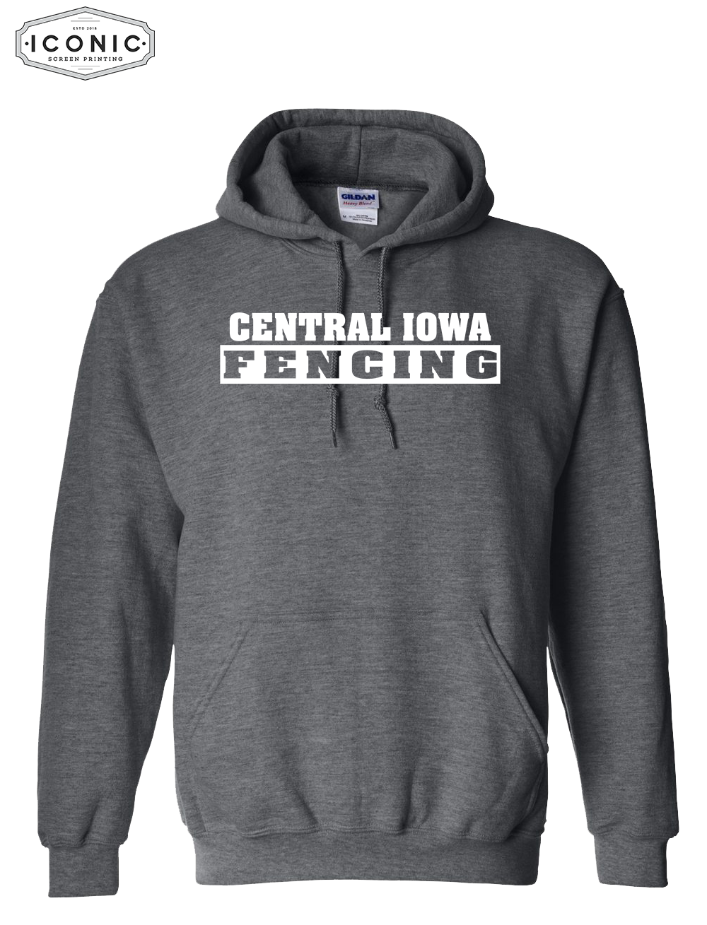 Central Iowa Fencing Pullover Hoodie Full Front Print