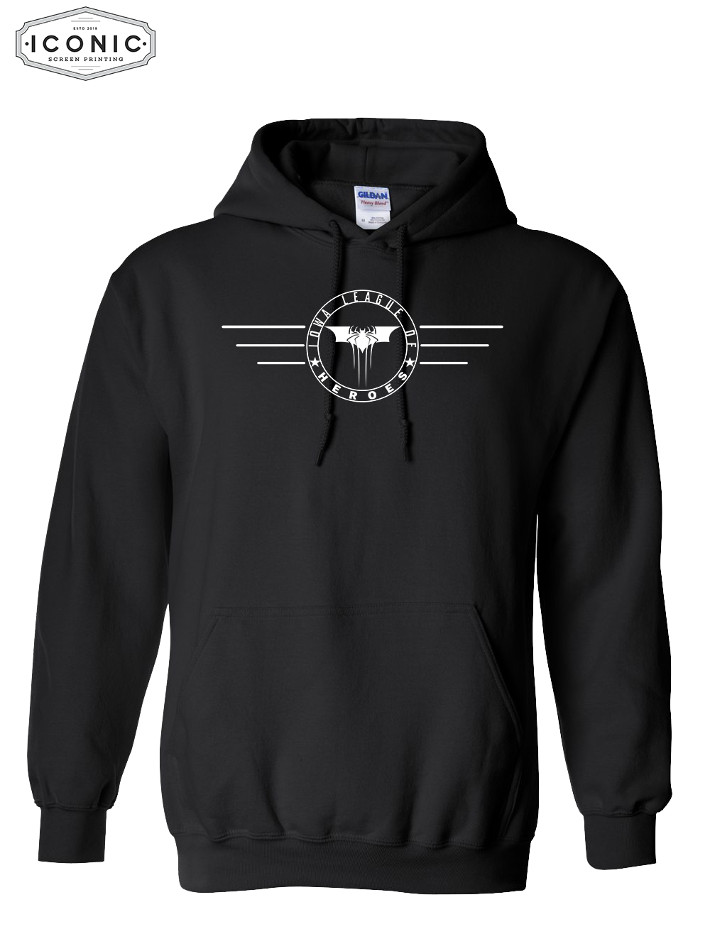 League of Heroes Horizontal Heavy Blend Hooded Sweatshirt