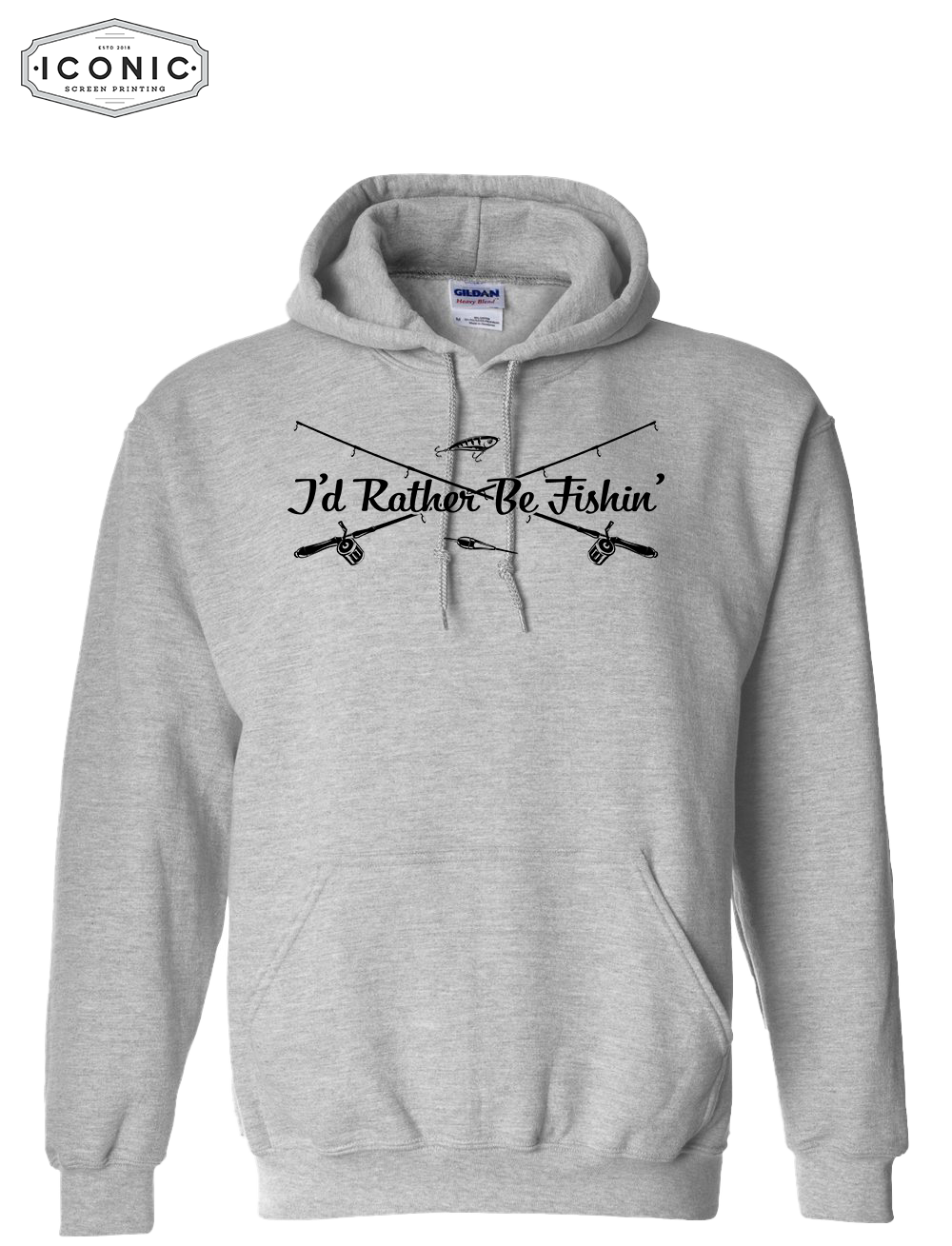 I'd Rather Be Fishin' - Heavy Blend Hooded Sweatshirt