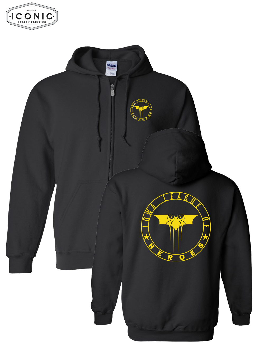 Leagues of Heroes Heavy Blend Zip Hoodie