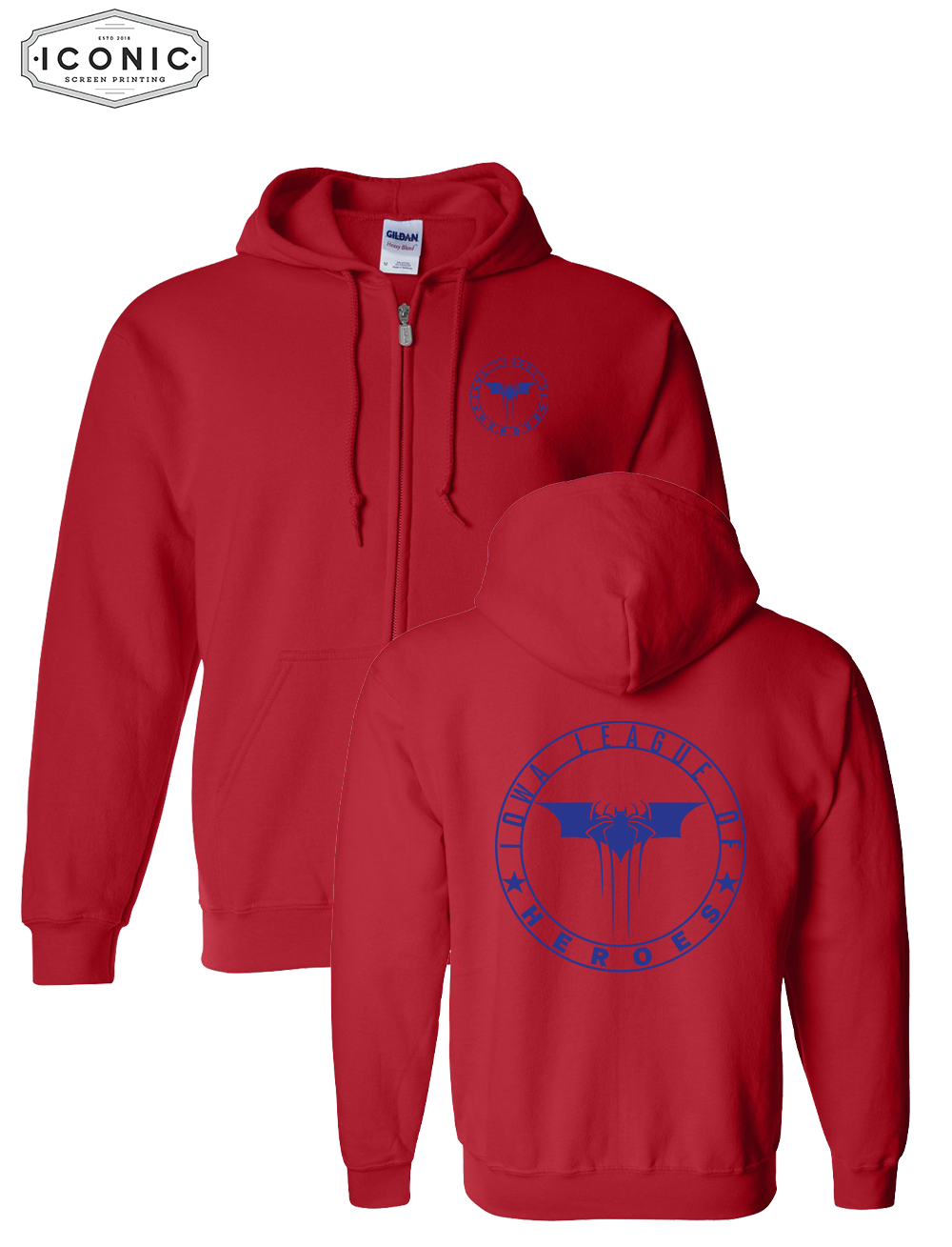 Leagues of Heroes Heavy Blend Zip Hoodie