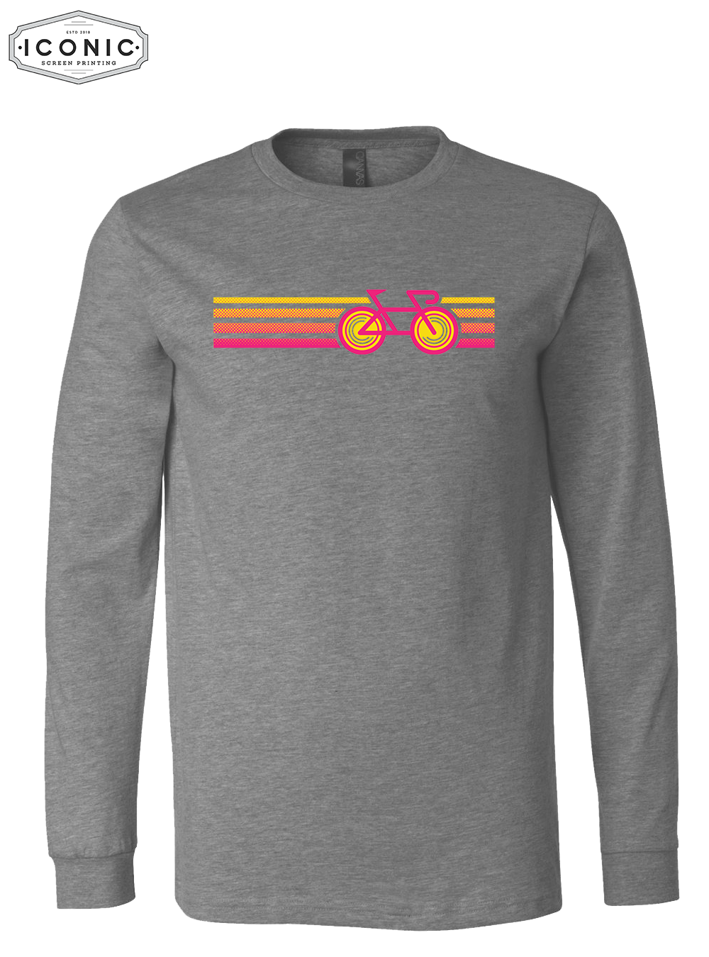 Biker Gradient - D2 - BELLA + CANVAS - Unisex Jersey Long Sleeve Tee