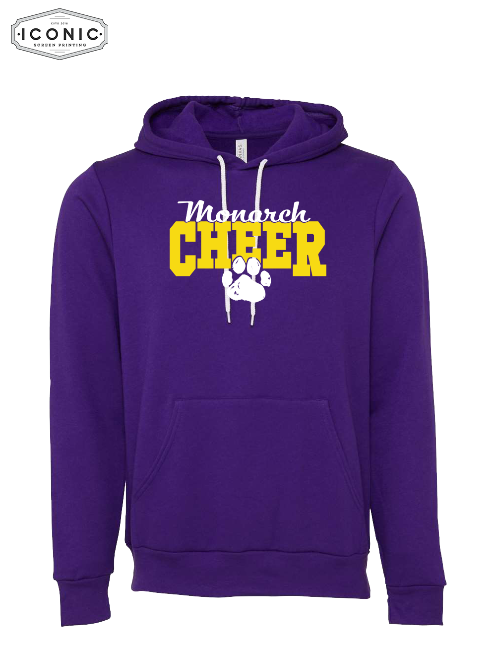 Monarch Cheer Paw - Unisex Sponge Fleece Hoodie