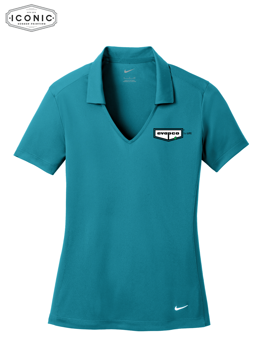 Evapco for Life - Nike Dri-FIT Vertical Mesh Polo - Select Mens or Womens Fit - Embroidery