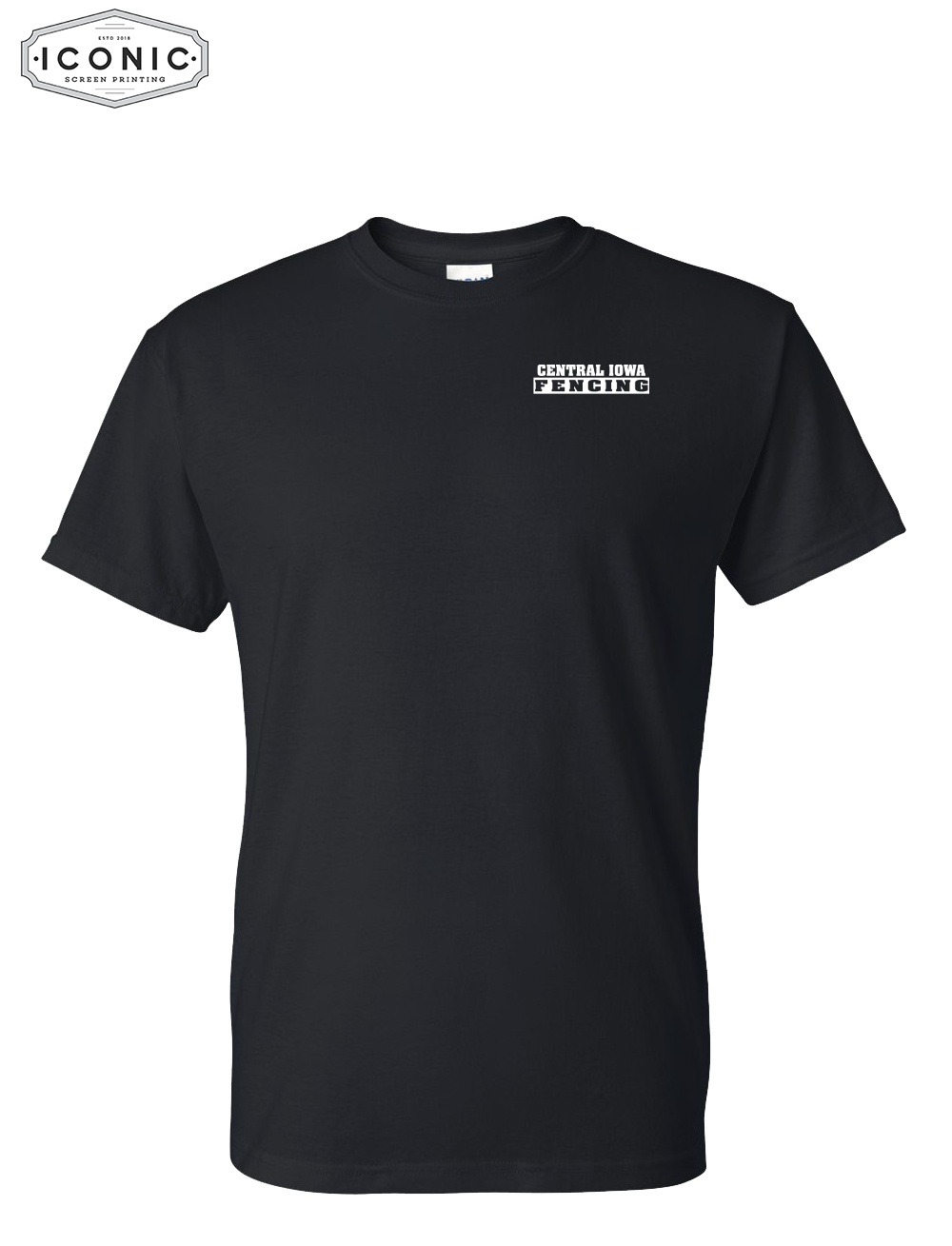 Central Iowa Fencing DryFit Tshirt Left Chest Print
