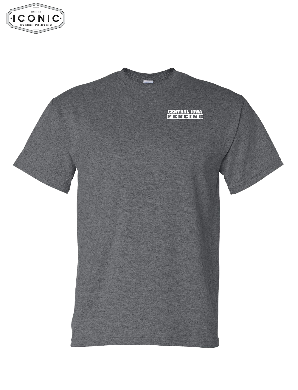 Central Iowa Fencing DryFit Tshirt Left Chest Print