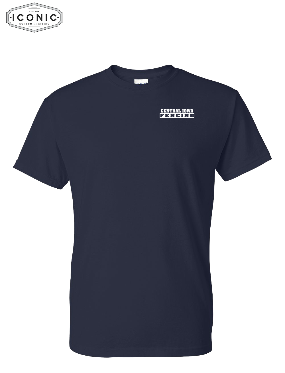 Central Iowa Fencing DryFit Tshirt Left Chest Print