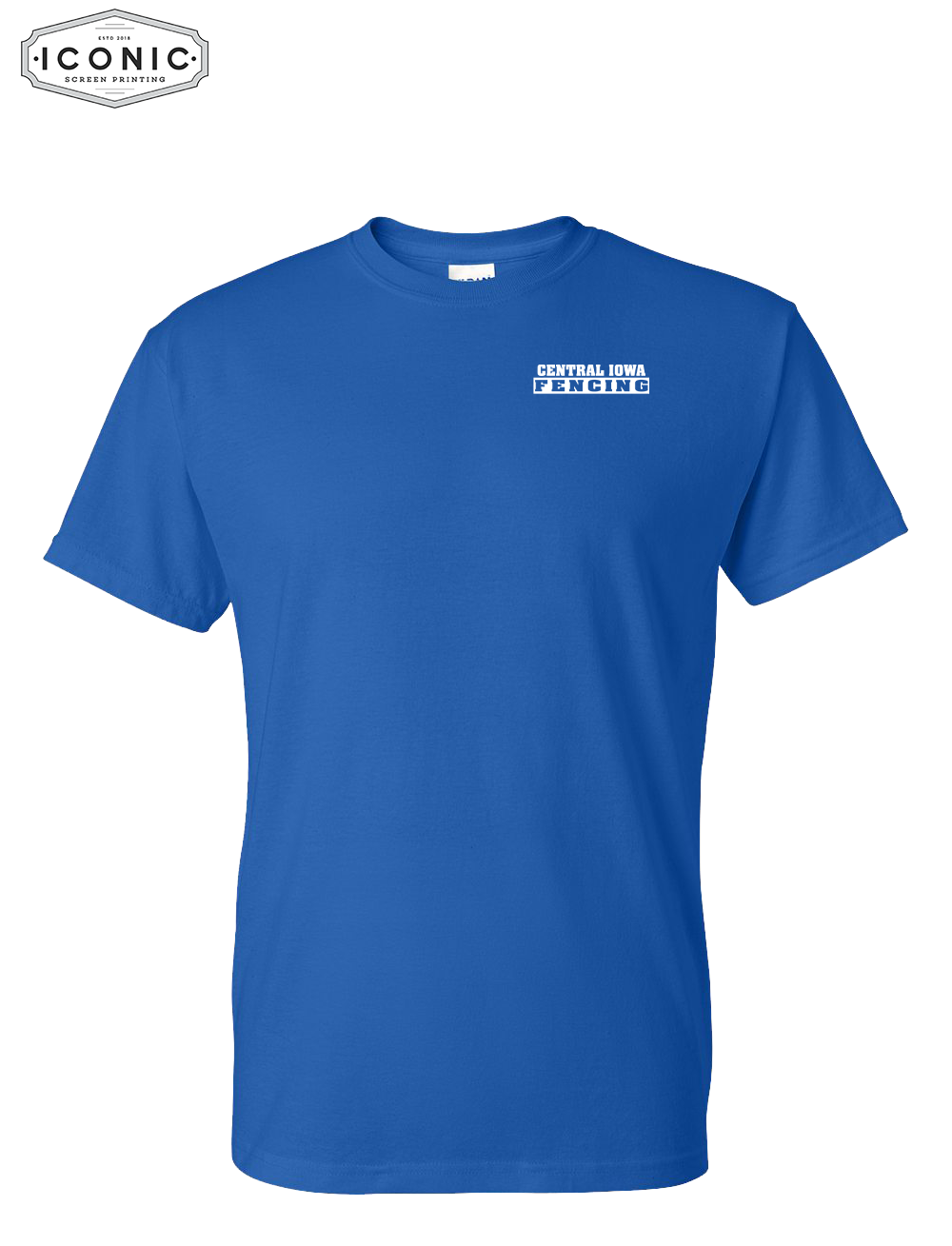 Central Iowa Fencing DryFit Tshirt Left Chest Print