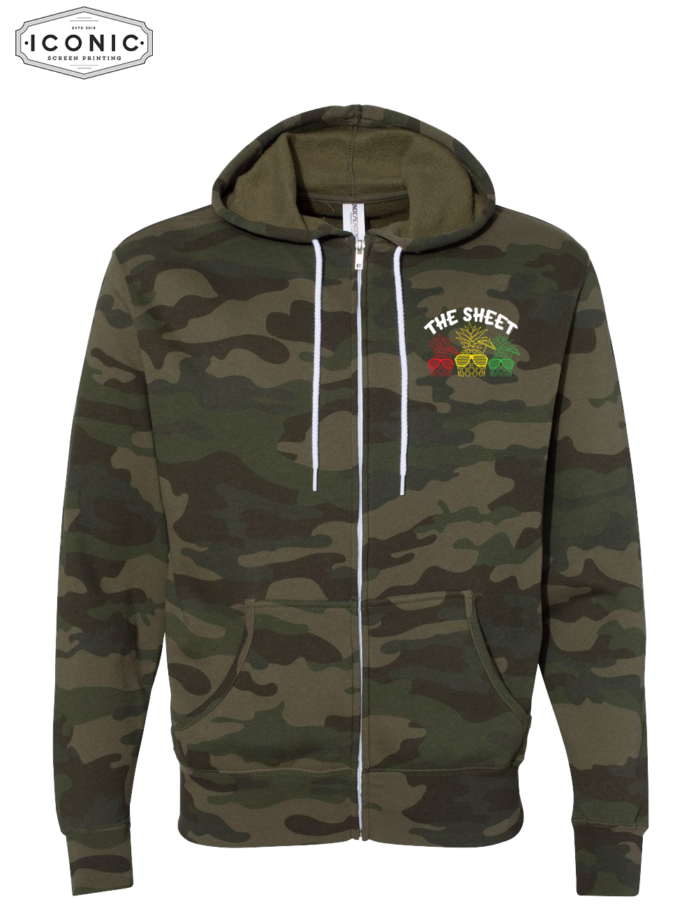 The Sheet Lightweight Full-Zip Hooded Sweatshirt