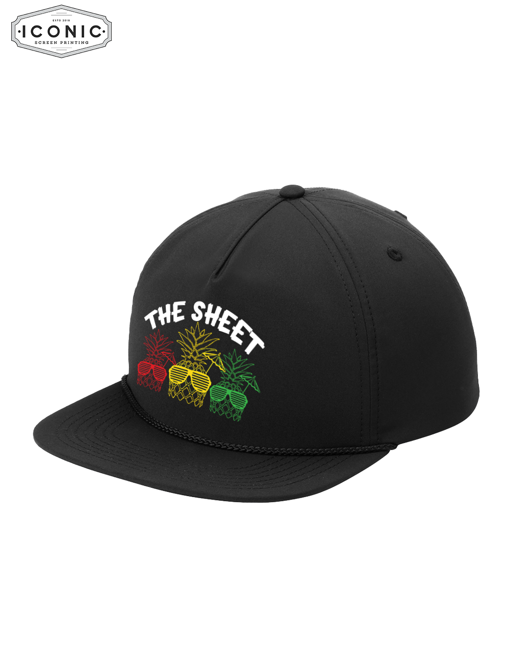 The Sheet 5-Panel Poly Rope Cap