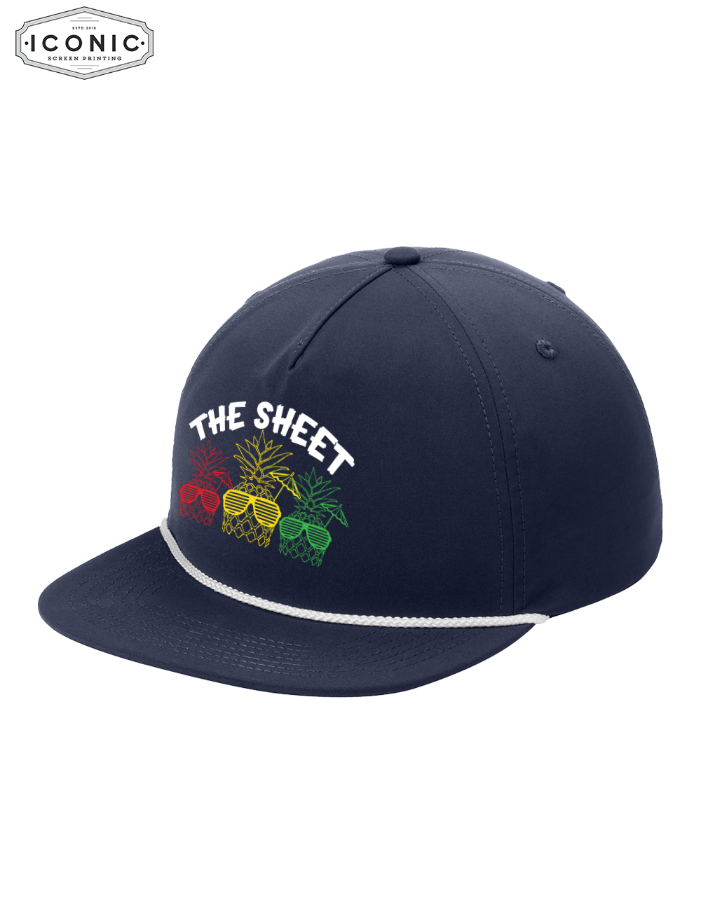 The Sheet 5-Panel Poly Rope Cap