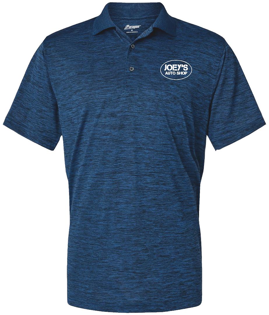 Joey's Auto Men's Dakota Striated Heather Polo