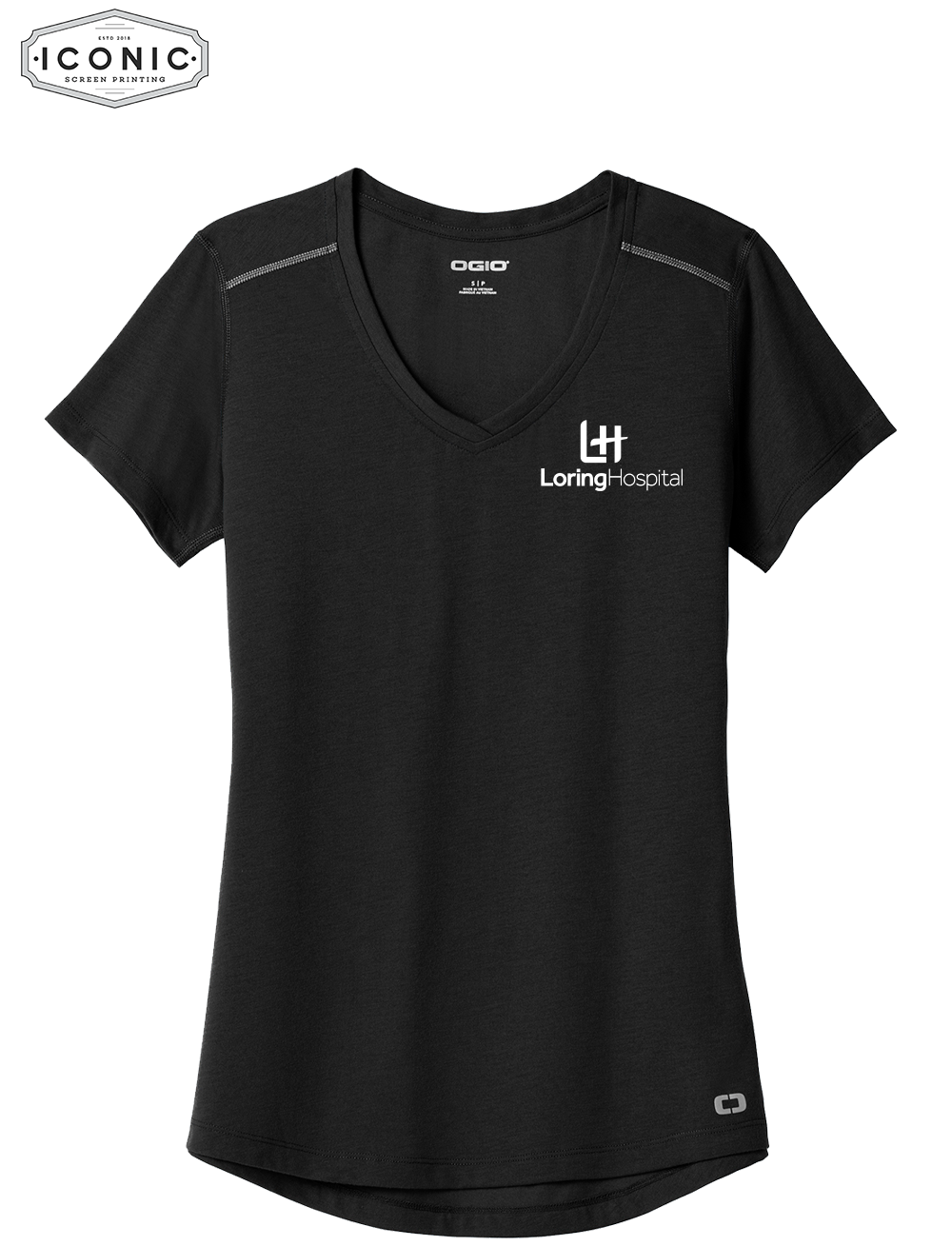 Loring Hospital OGIO ® Ladies Peak V-Neck Tee