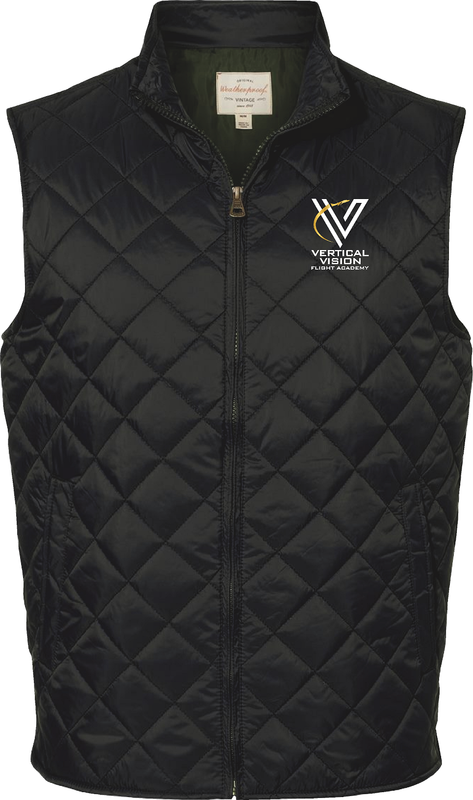 Vertical Vision Men's Vintage Diamond Quilted Vest