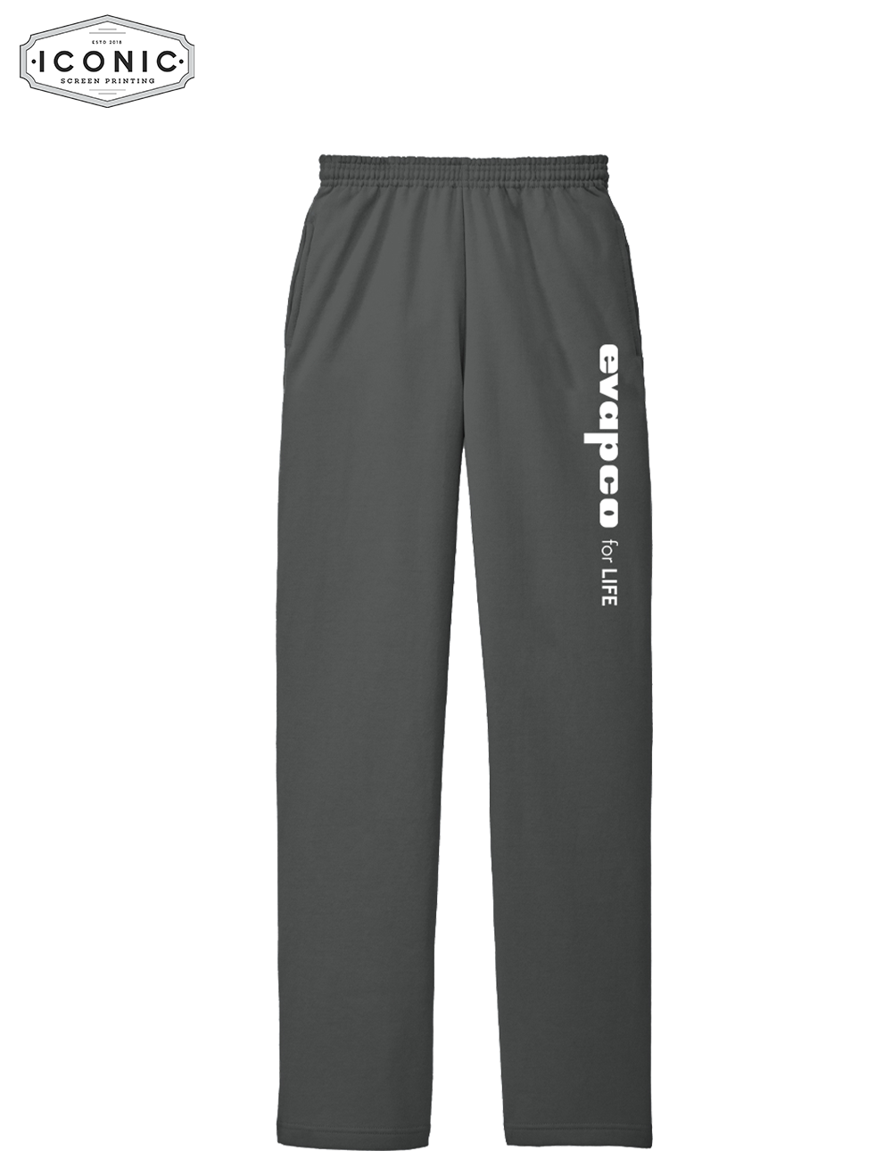 Evapco for Life Words - Core Fleece Sweatpant with Pockets - Print