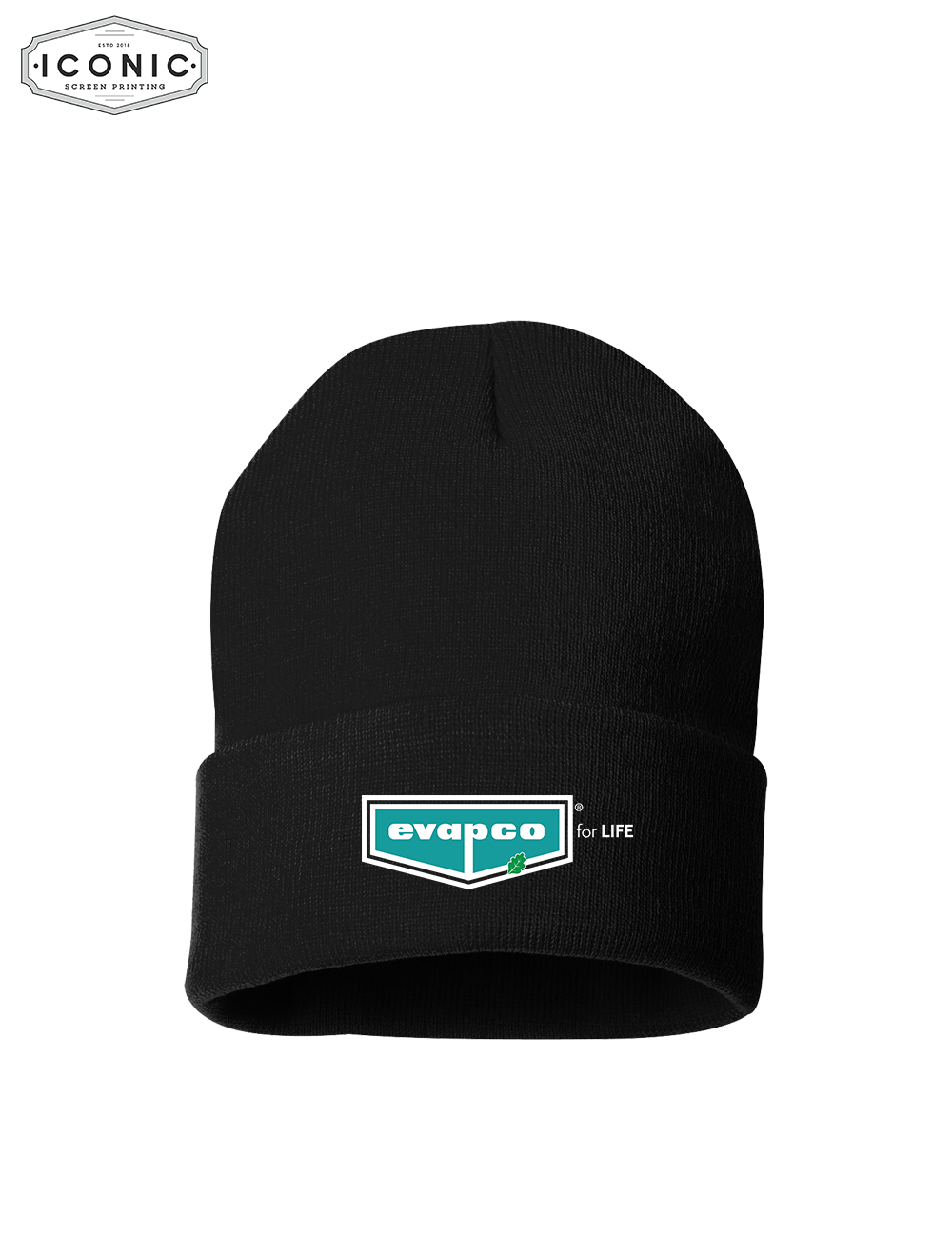 Evapco - Solid 12" Cuffed Beanie