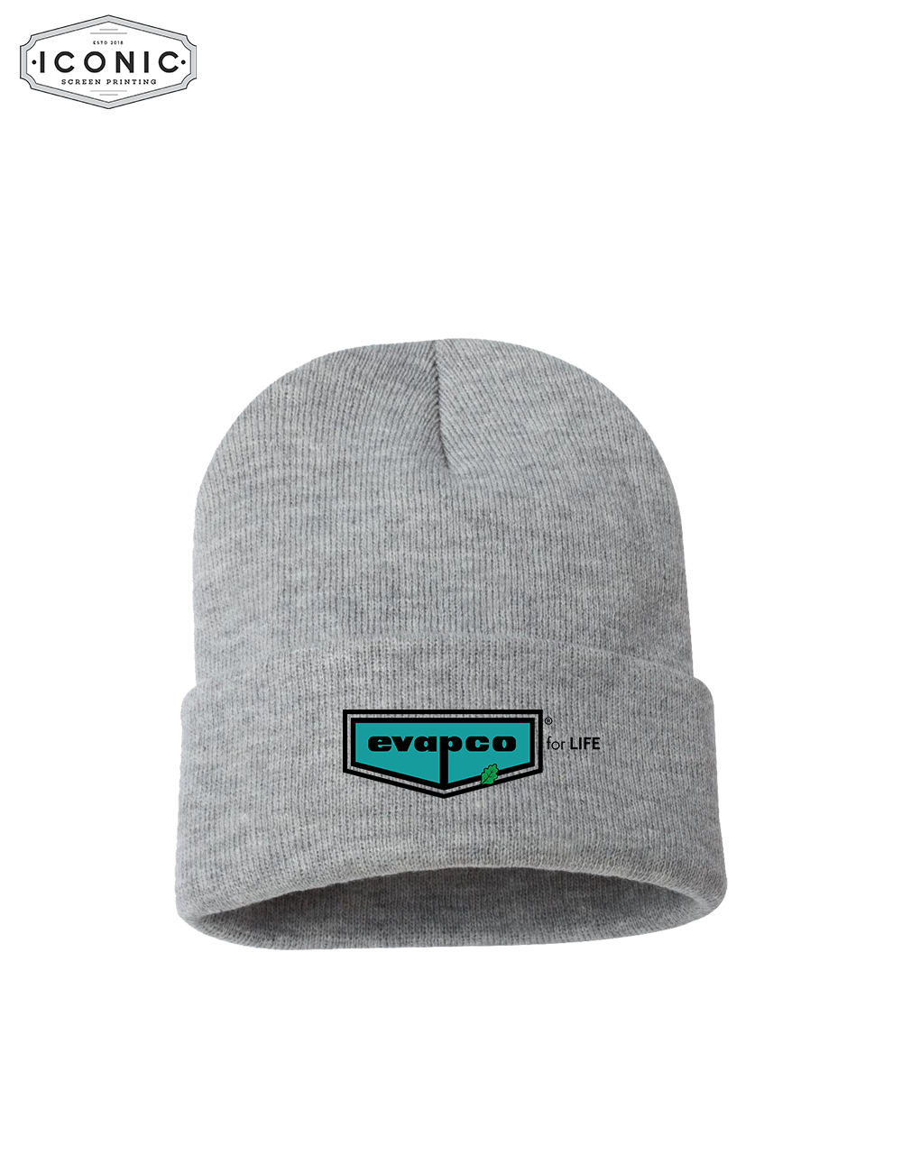Evapco - Solid 12" Cuffed Beanie