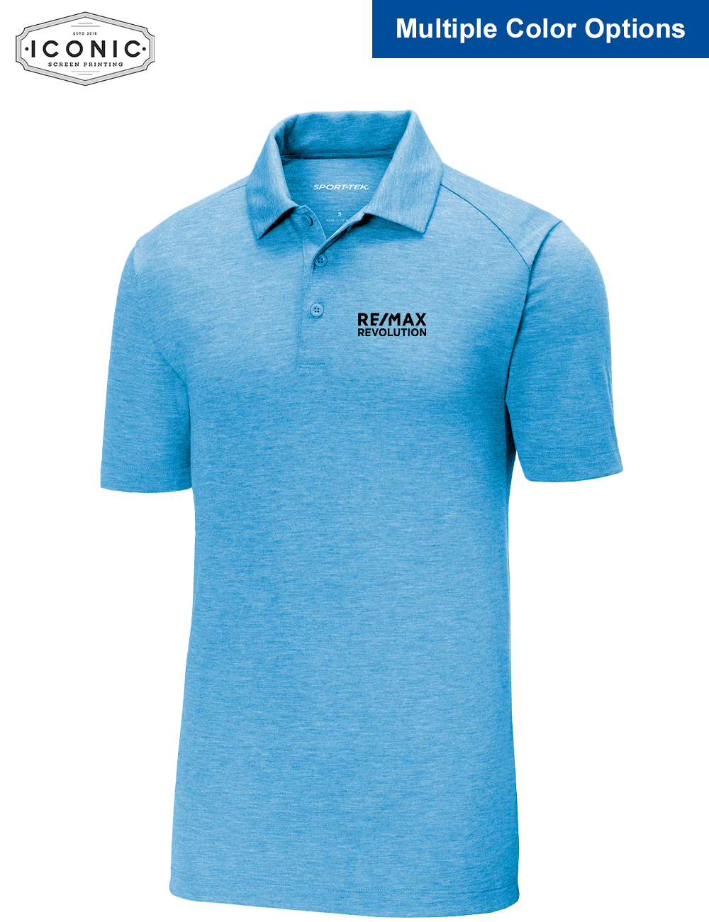 RE/MAX Revolution - PosiCharge Tri-Blend Wicking Polo - Embroidery
