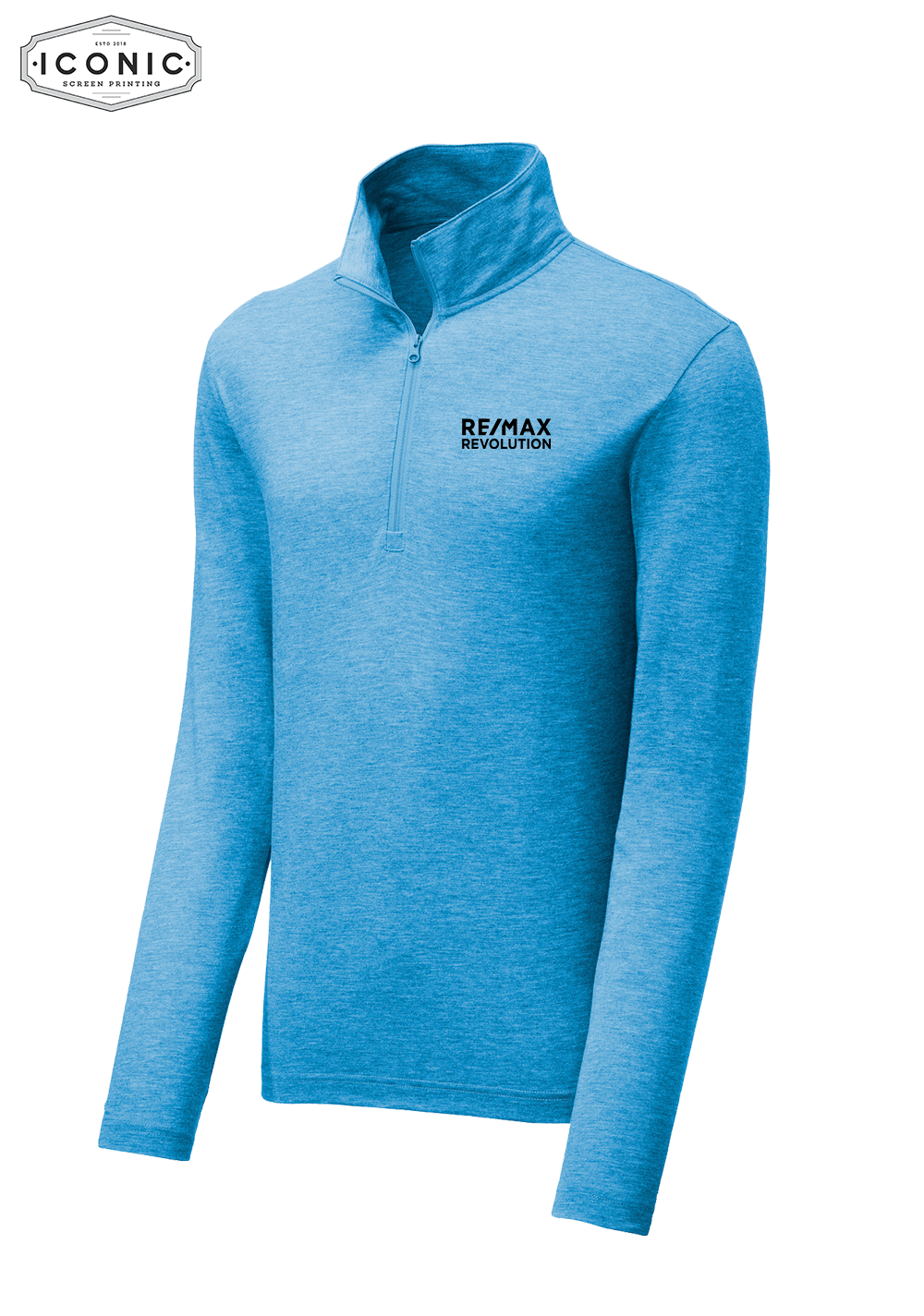 RE/MAX Revolution - PosiCharge Tri-Blend Wicking 1/4-Zip Pullover - Embroidery