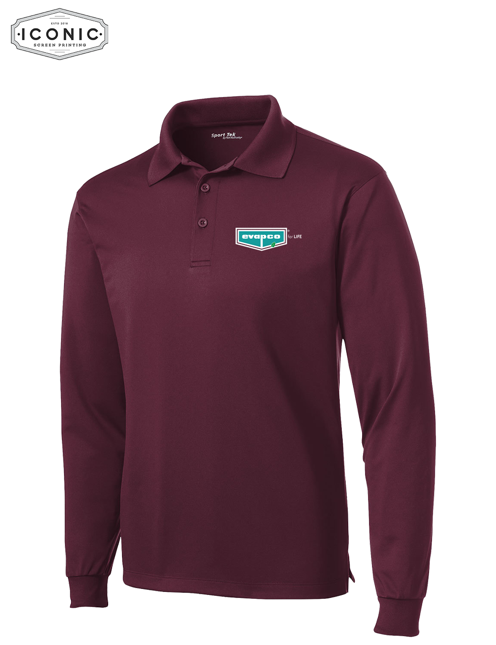 Evapco for Life - Long Sleeve Micropique Sport-Wick Polo - Embroidery