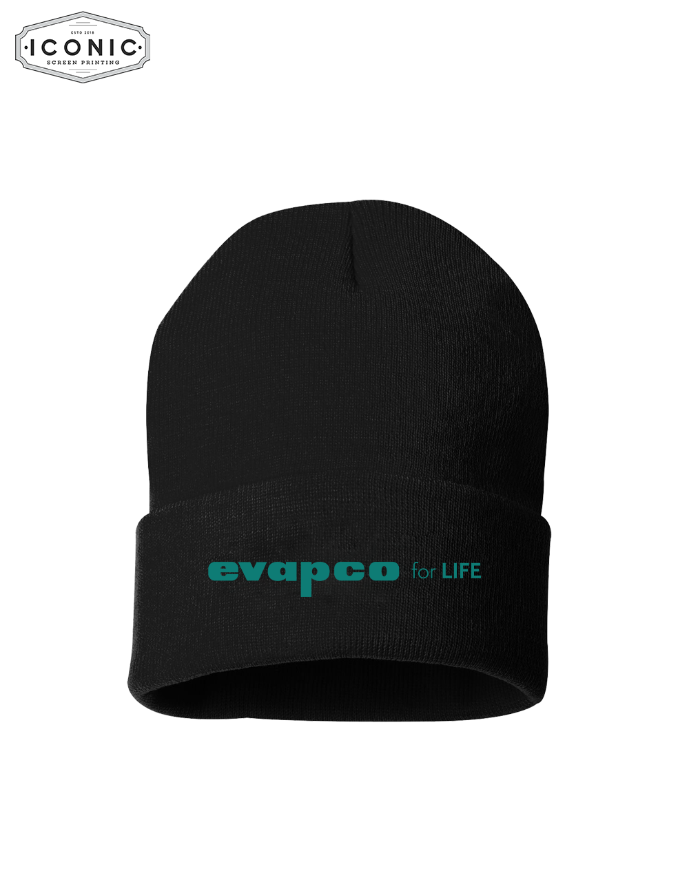 Evapco - Solid 12" Cuffed Beanie