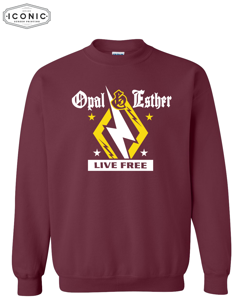 Opal & Esther Live Free - Heavy Blend Sweatshirt
