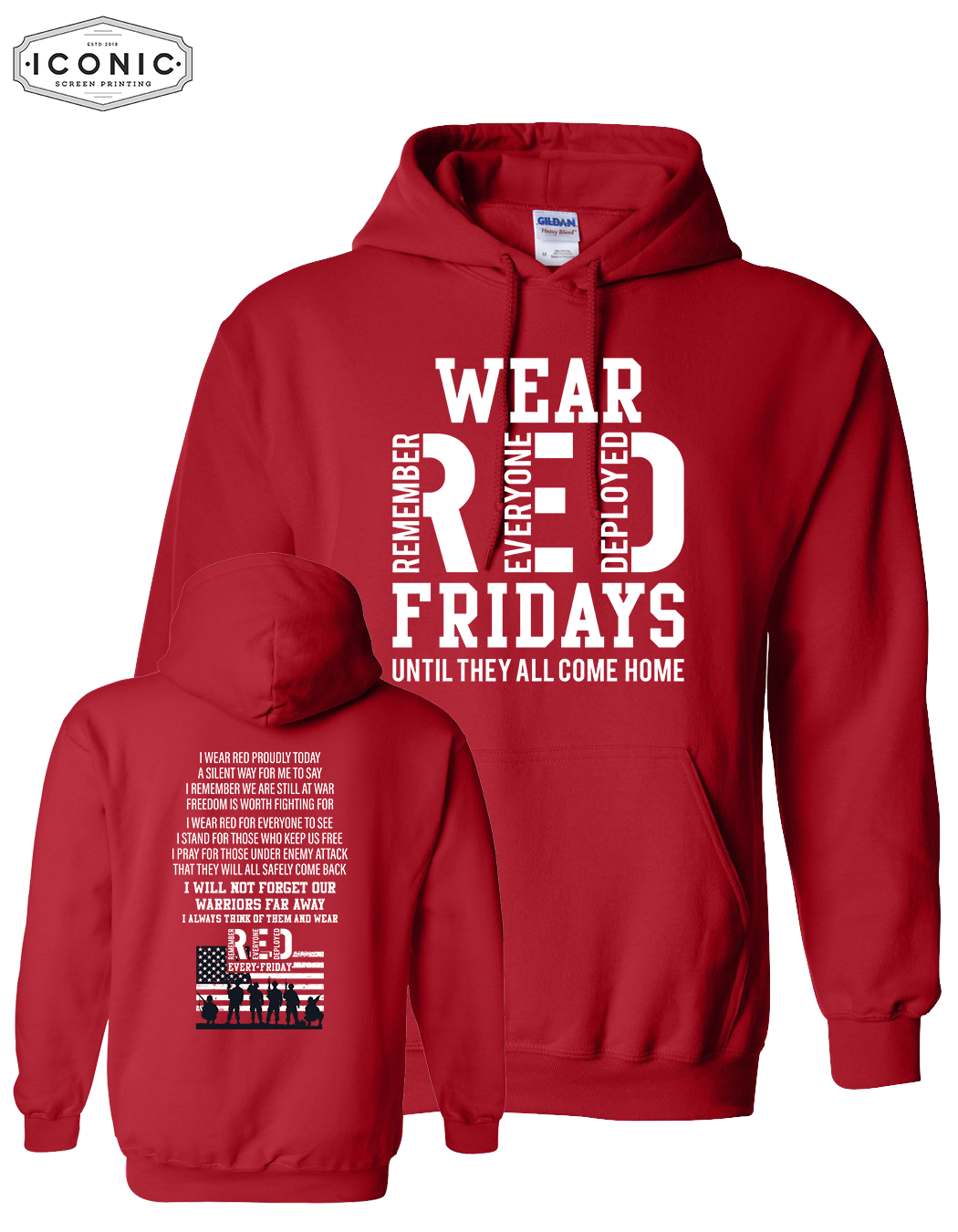 Wear Red - Heavy Blend Hooded Sweatshirt