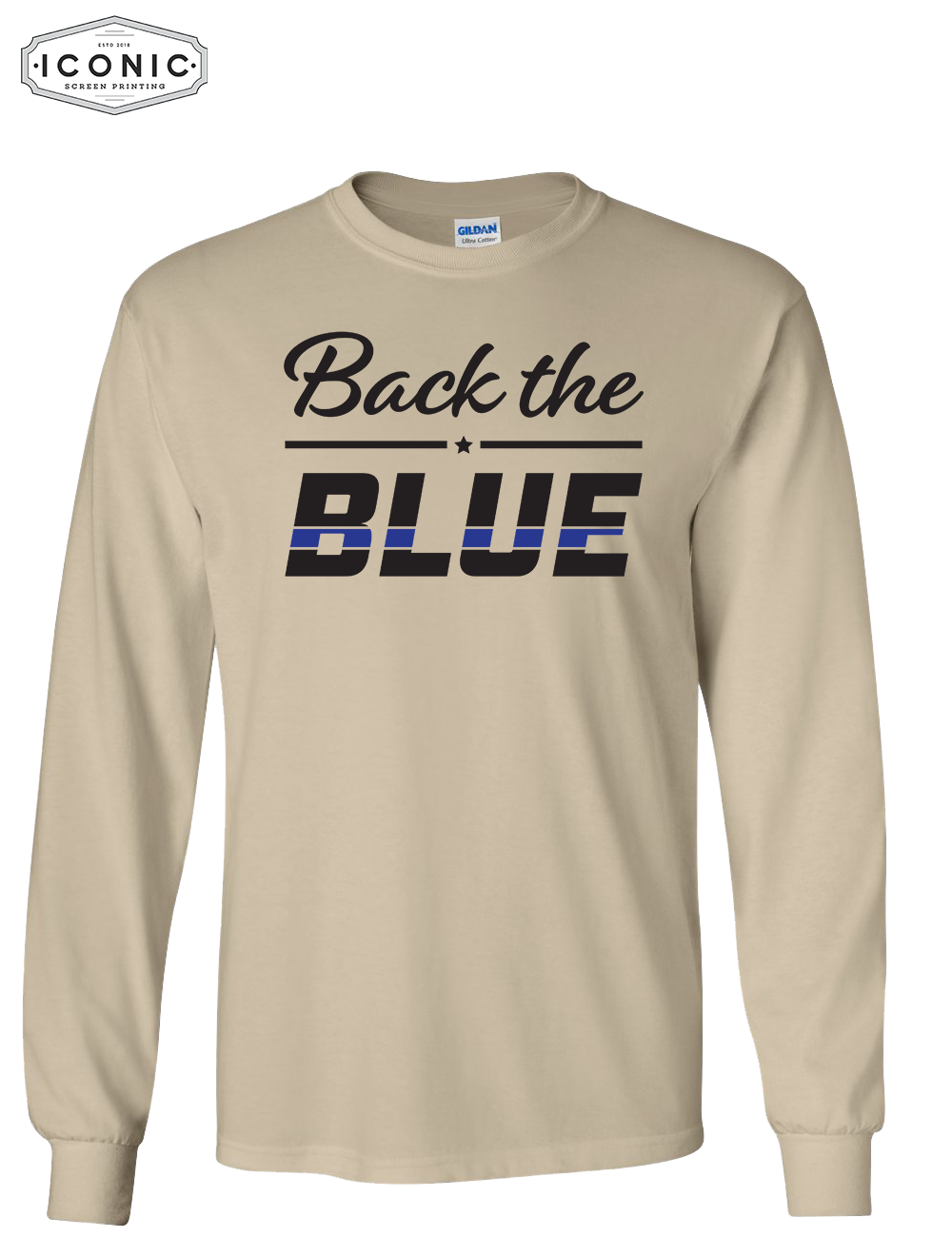 Back The Blue - Ultra Cotton Long Sleeve