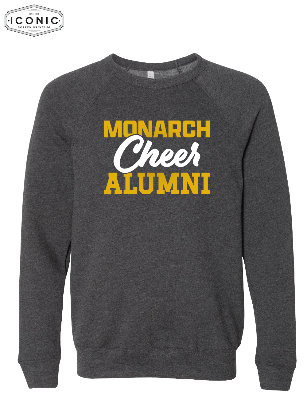 Cheer Alumni - Unisex Sponge Fleece Raglan Crewneck Sweatshirt