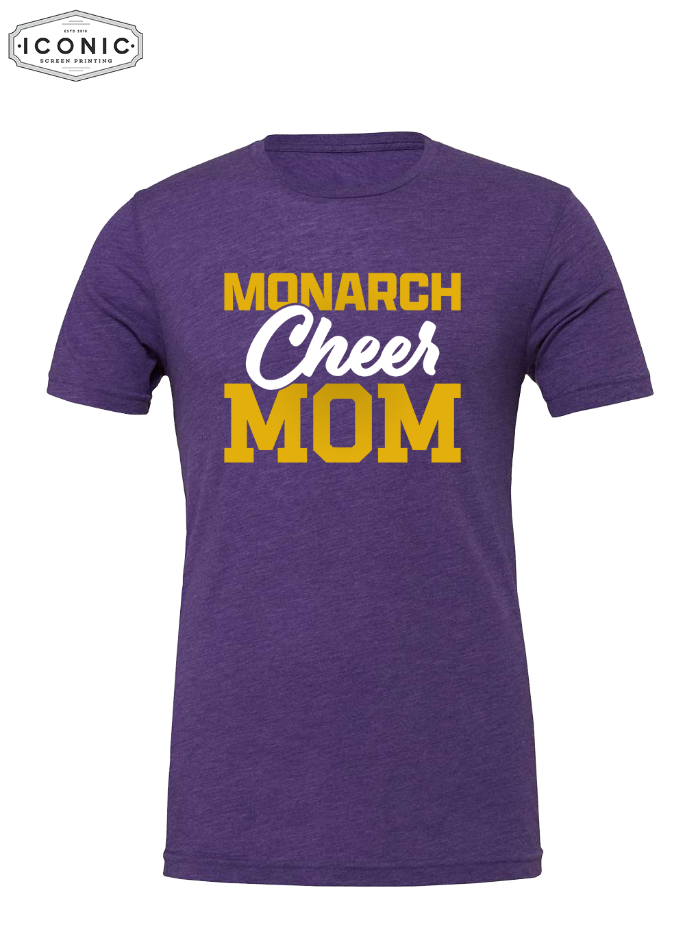 Cheer Mom (Glitter Ink) - Unisex CVC Jersey Tee