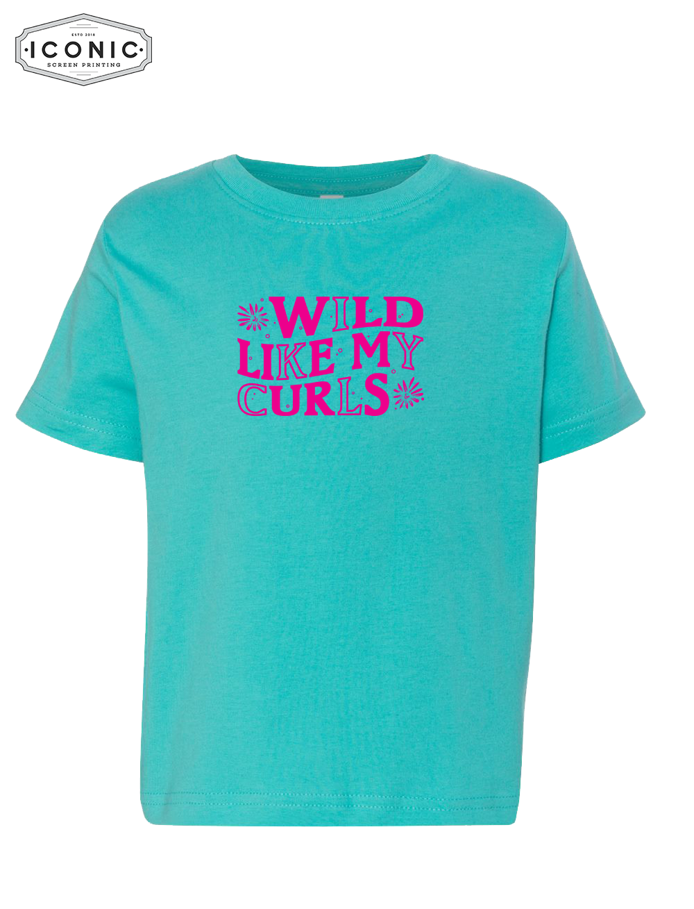Wild Like My Curls - Toddler Fine Jersey Tee