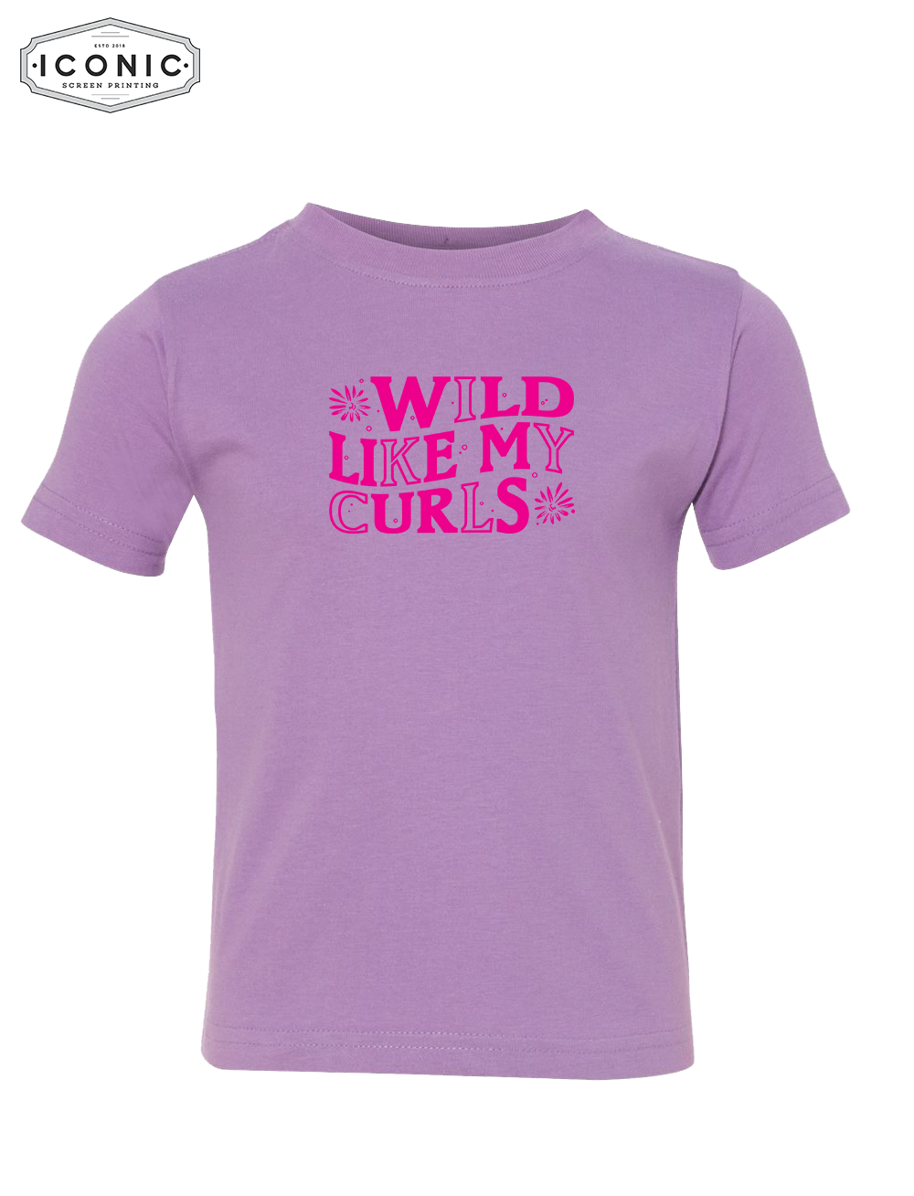 Wild Like My Curls - Toddler Fine Jersey Tee