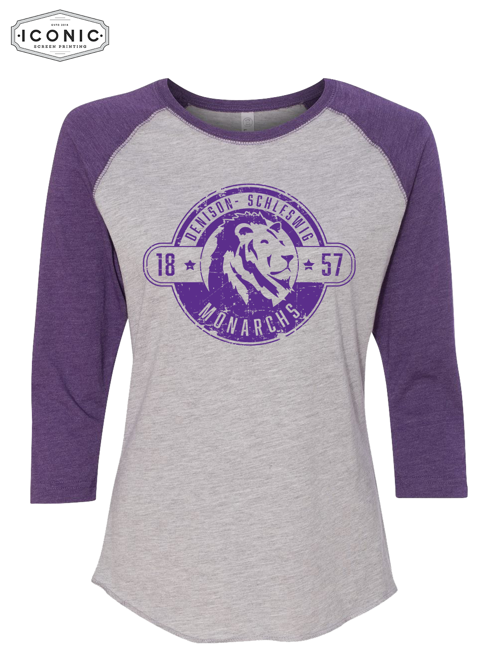 Est 1857 - Women's Baseball Fine Jersey 3/4 Sleeve Tee