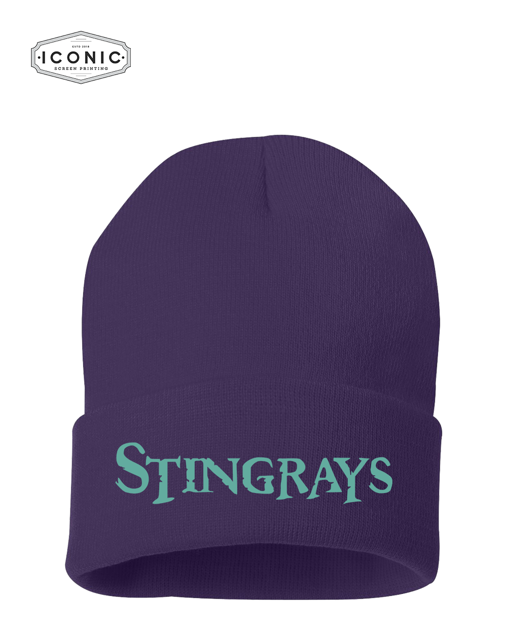Stingrays - Solid 12" Cuffed Beanie