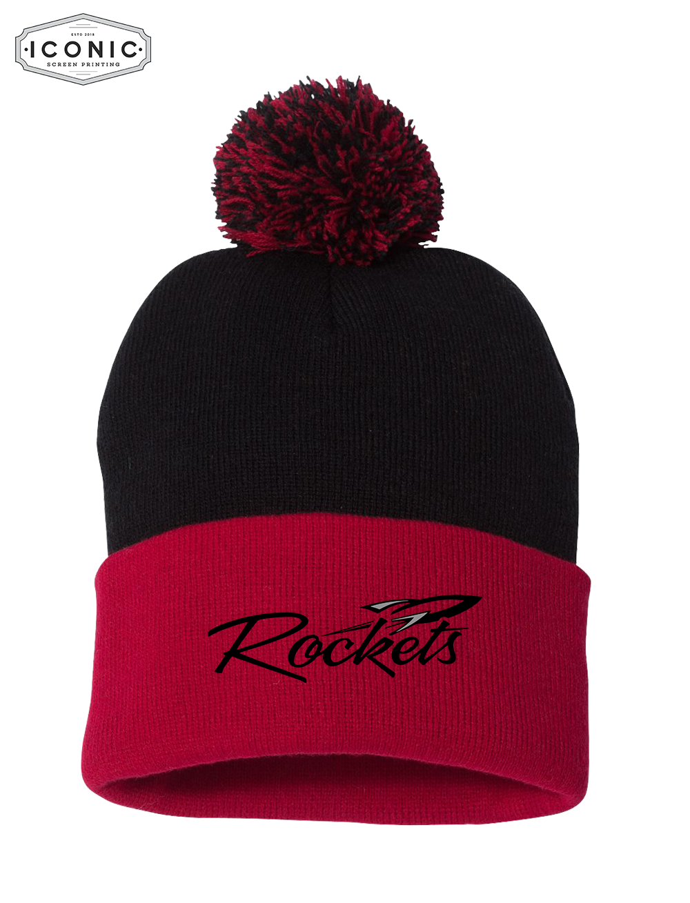 Rockets Sportsman - Pom-Pom 12" Knit Beanie