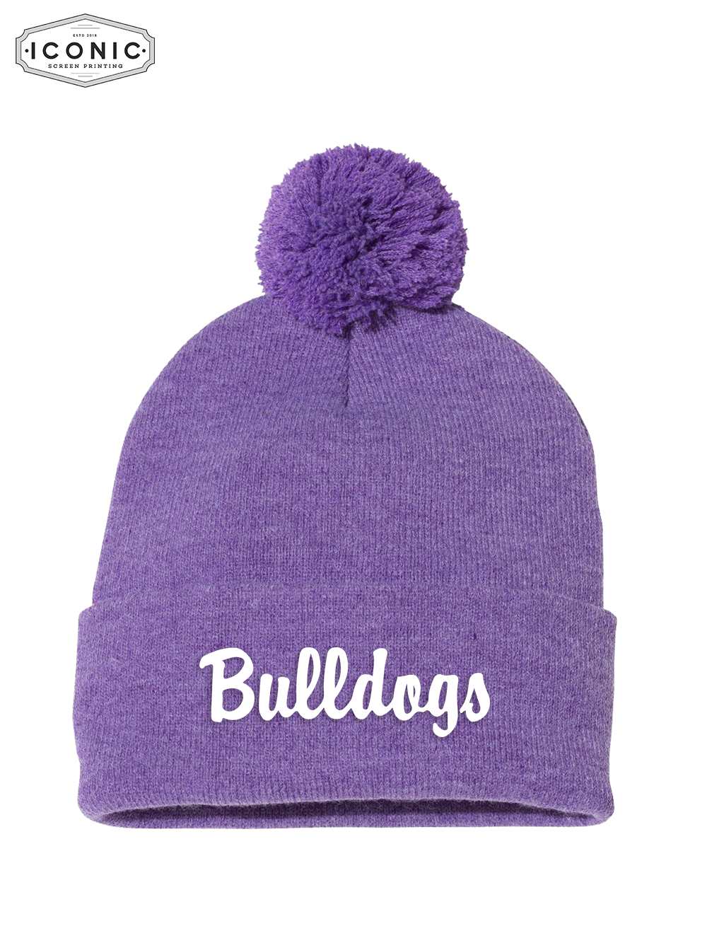 Bulldogs - Sportsman - Pom-Pom 12" Knit Beanie