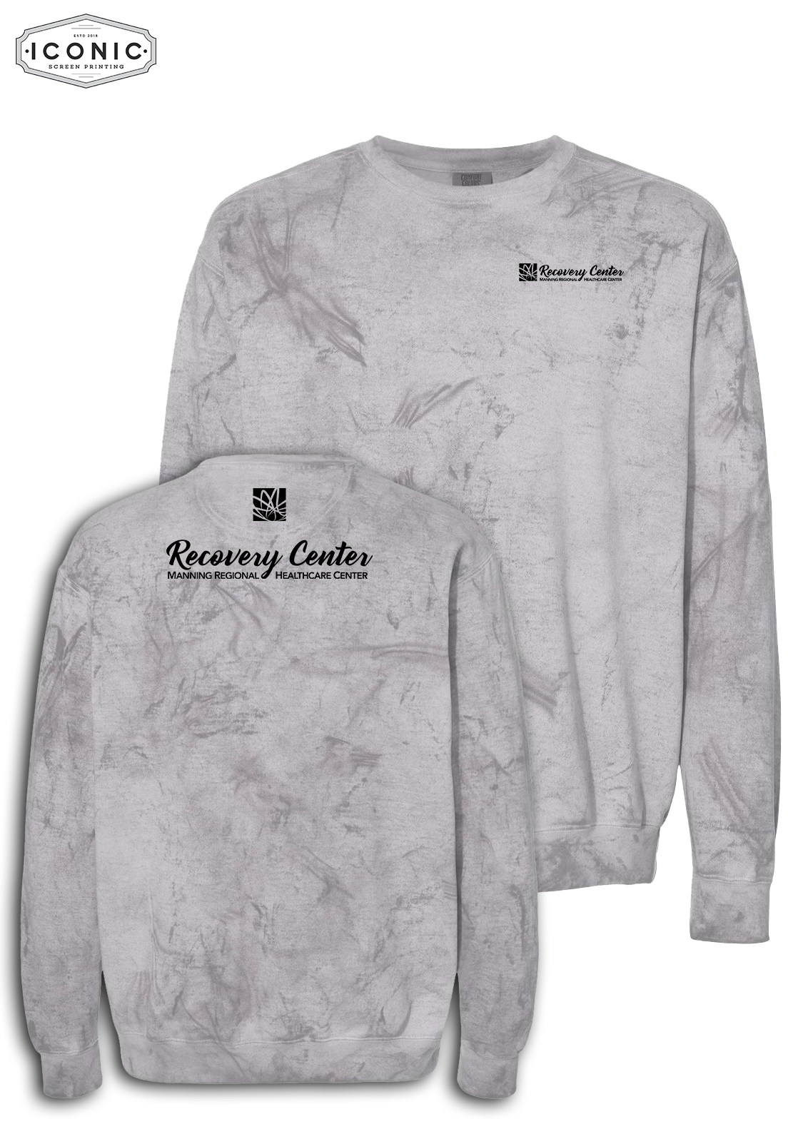 Manning Regional Healthcare - Colorblast Crewneck Sweatshirt - print
