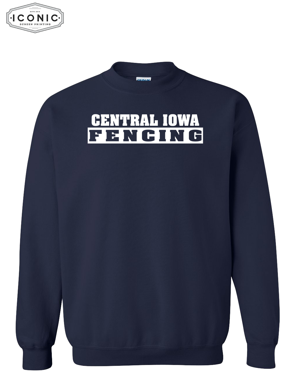 Central Iowa Fencing Sweat Shirt Full Front Print