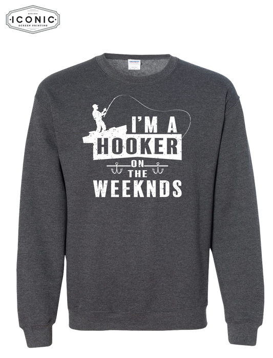 Hooker on the Weekends - Heavy Blend Sweatshirt