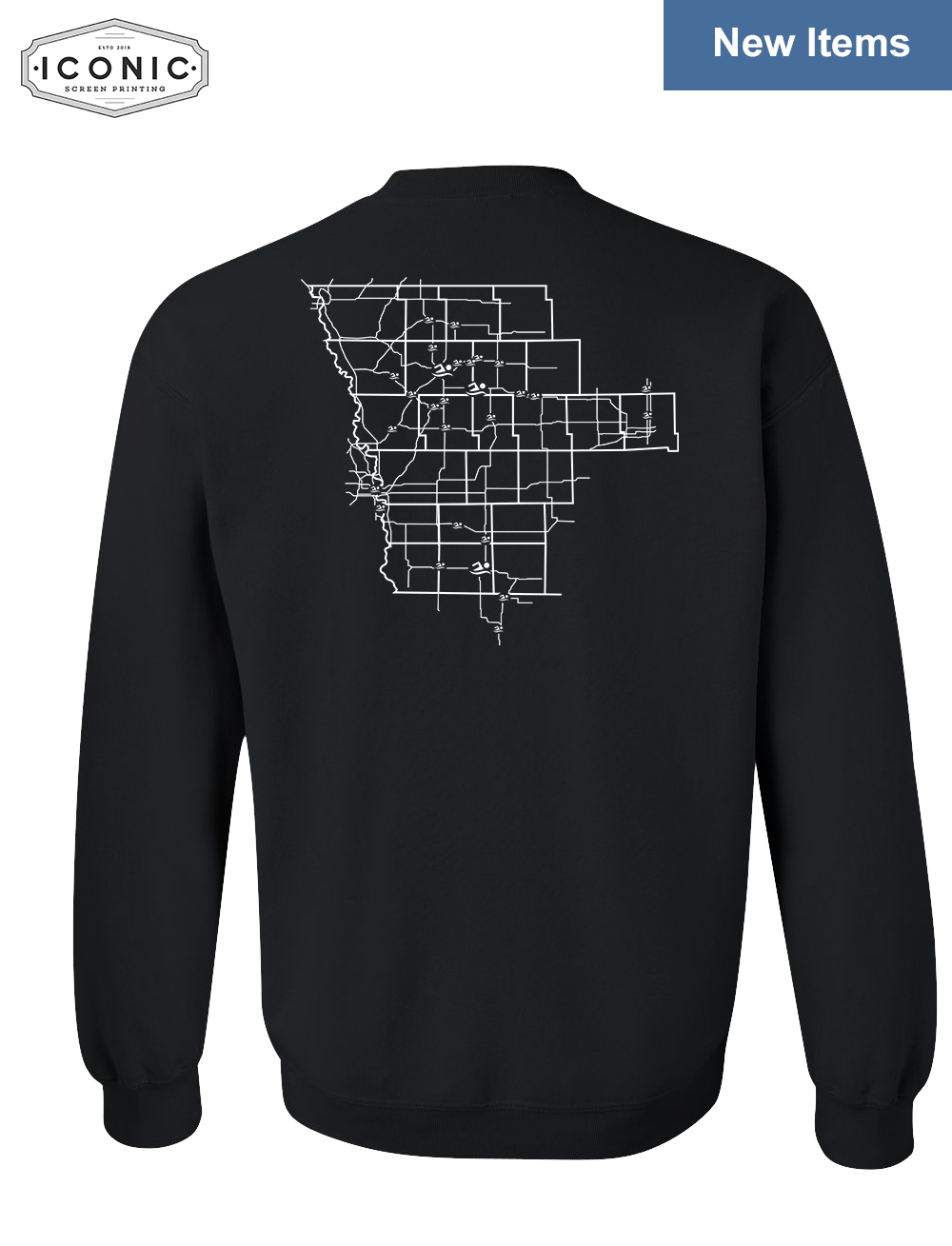 Stingrays with Map - Heavy Blend Sweatshirt