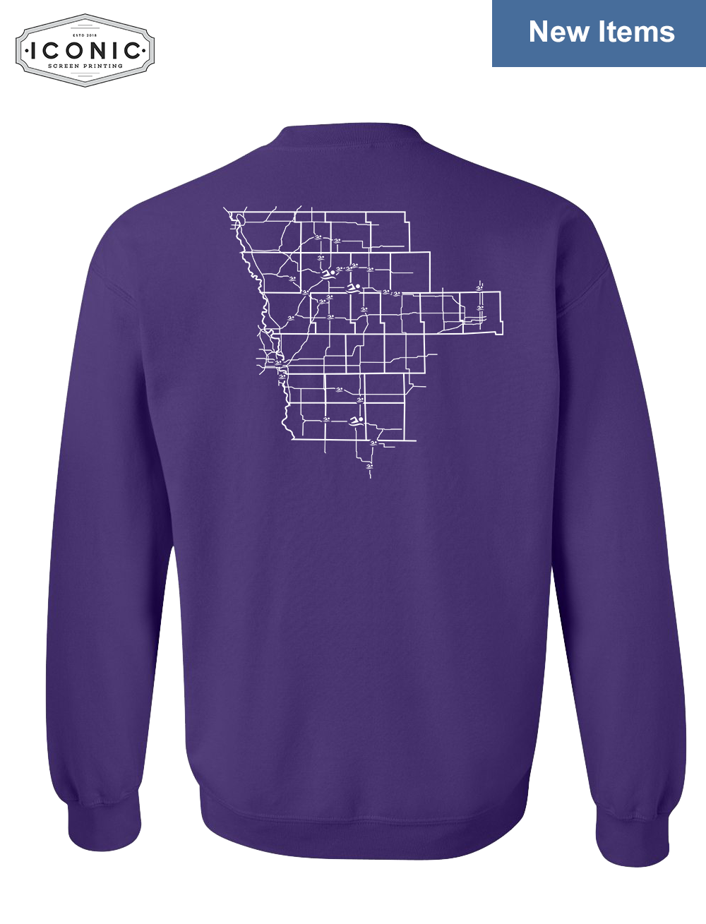 Stingrays with Map - Heavy Blend Sweatshirt