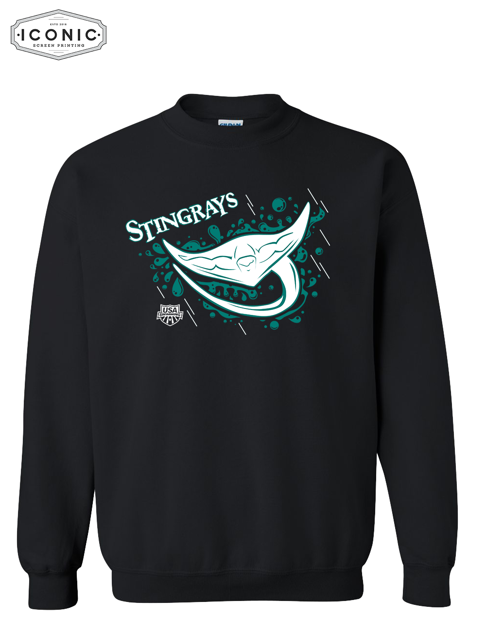 Stingrays with Map - Heavy Blend Sweatshirt