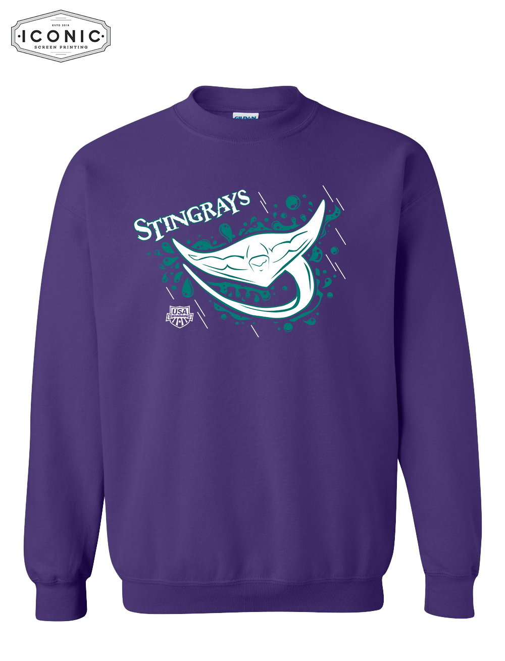 Stingrays with Map - Heavy Blend Sweatshirt