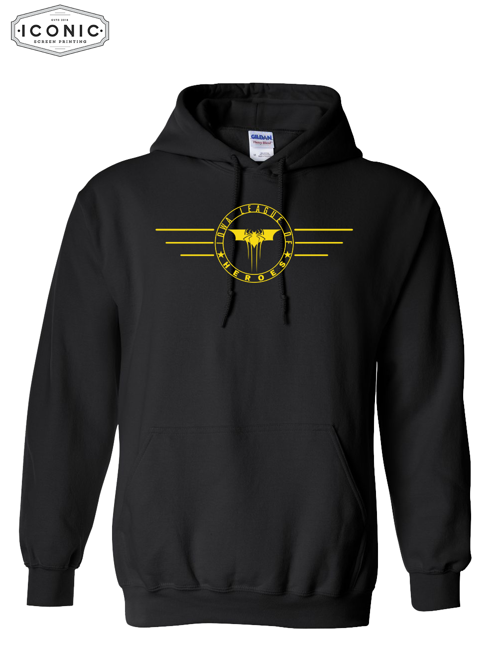 League of Heroes Horizontal Heavy Blend Hooded Sweatshirt