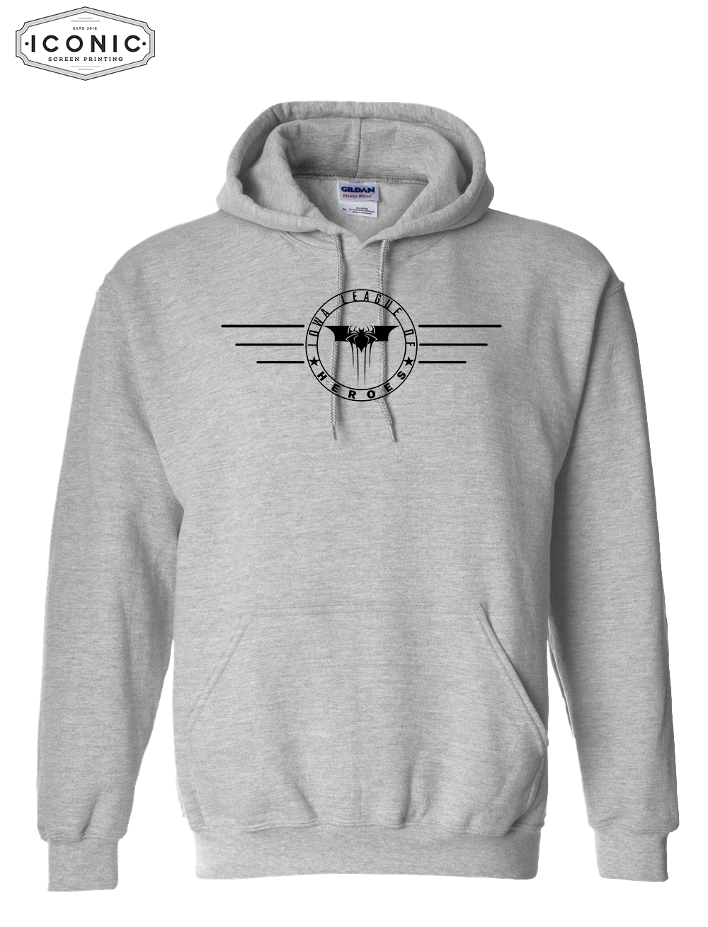 League of Heroes Horizontal Heavy Blend Hooded Sweatshirt