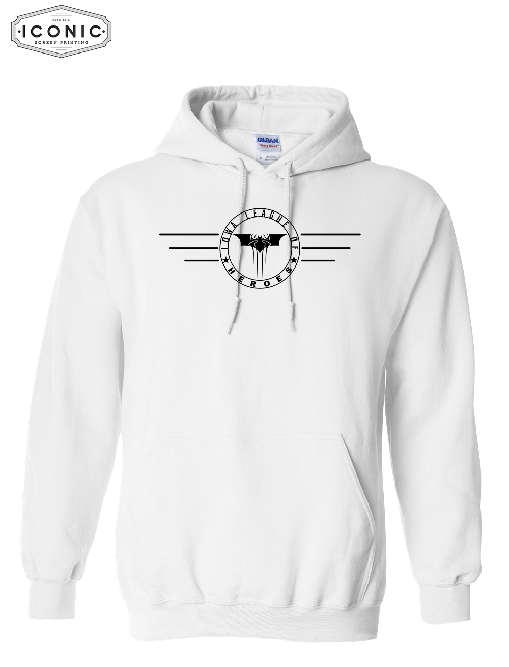 League of Heroes Horizontal Heavy Blend Hooded Sweatshirt