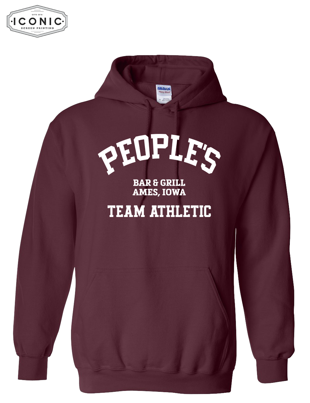 People's Team Athletic Heavy Blend Hooded Sweatshirt